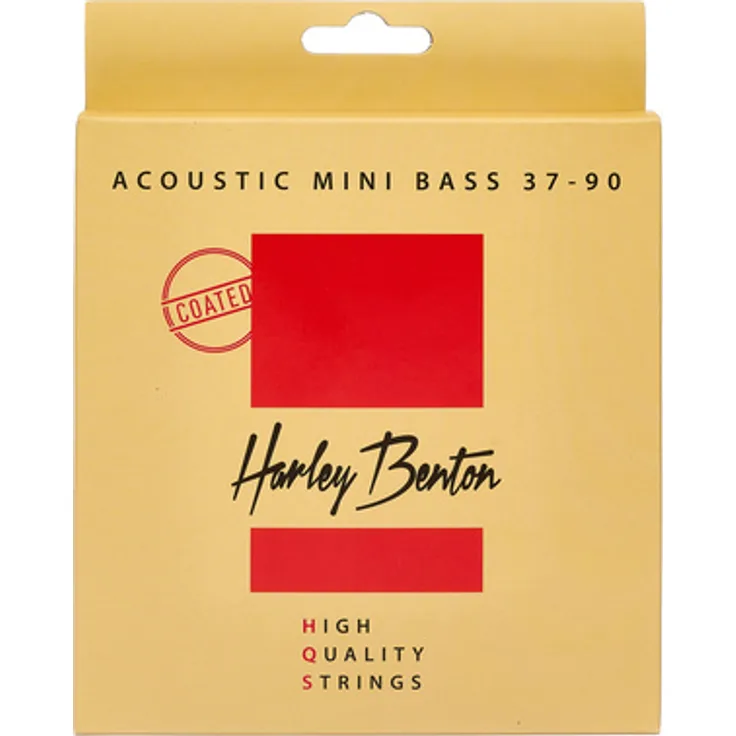 Harley Benton HQS ACB Mini 37-90PB Coated, Akustikbass-Saitensatz 4-saitig, Phosphorbronze mit Nano-Polymer-Beschichtung, 037-090, Mini-/Shortscale