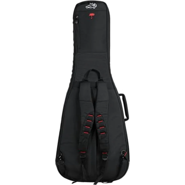 Gator G-PG Classic Guitar, Gitarrentasche der ProGo Ultimate Serie mit 25 mm Polsterung, Schwarz, inkl. Regenhülle und mehreren Taschen – Bild 15