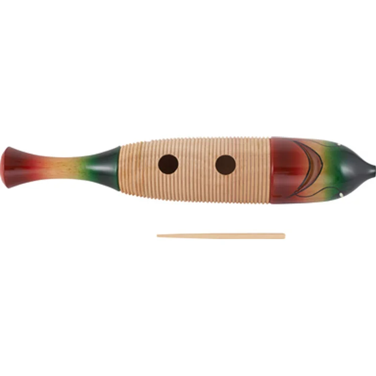 Millenium G225 Guiro Hand, 16" Guiro Fisch mit Scraper und Handgriff für festen Halt