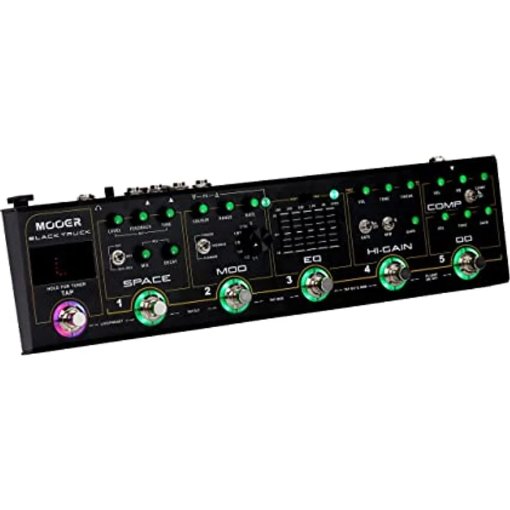Mooer Black Truck Multi-Effects Unit, Multieffektgerät für E-Gitarre mit 7 Effekten, integriertem Stimmgerät und Speaker Simulation, schwarz – Bild 8