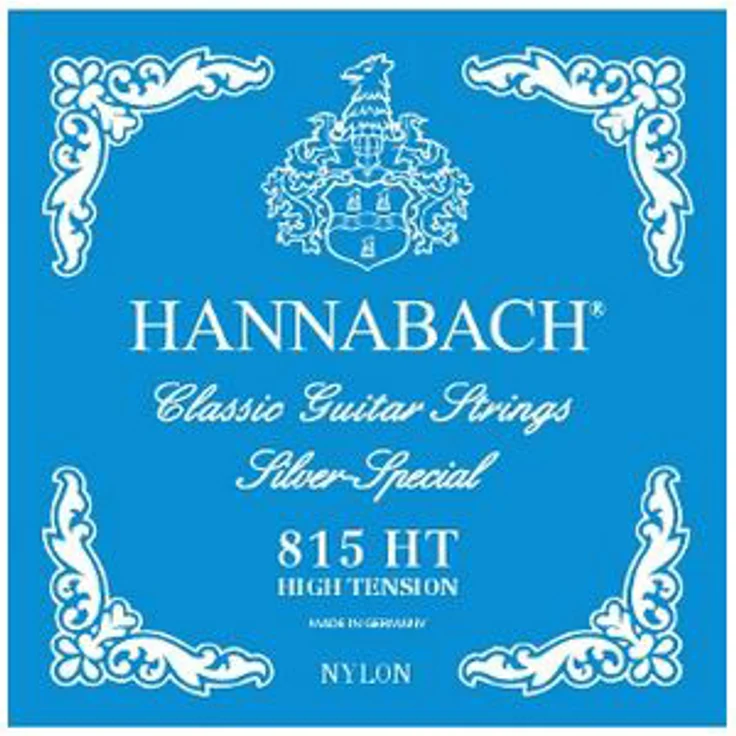 Hannabach 815HT Bass Strings, Saitensatz für Konzertgitarre, 3er Bass Set (D/A/E), Hochspannung, Silver-Special beschichtet – Bild 1