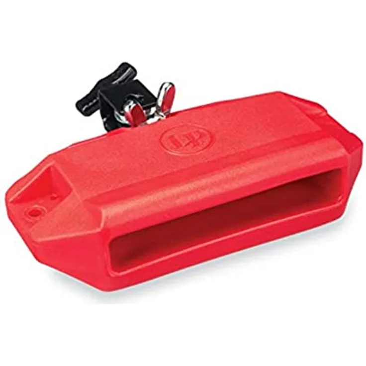 LP 1207 Jam Block, Percussion mit mittlerer Tonhöhe, rot, inklusive Halteklammer aus Kunststoff Jenigor