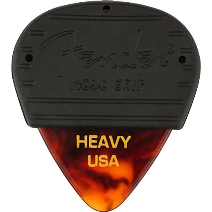 Fender® MOJO GRIP PICKS 3er Pack Plektren, Heavy Stärke, aus Celluloid im Tortoise Design – Bild 1
