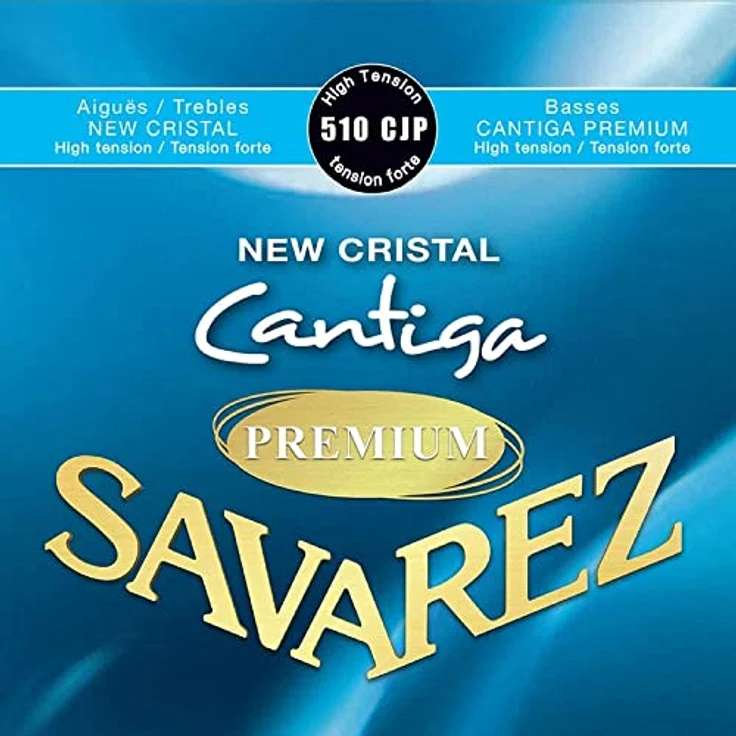 Savarez Konzertgitarre Saiten Neue Cristal Cantiga Premium, Hochspannungssatz mit klaren Nylonsaiten für Brillanz und Klang-Projektion – Bild 1