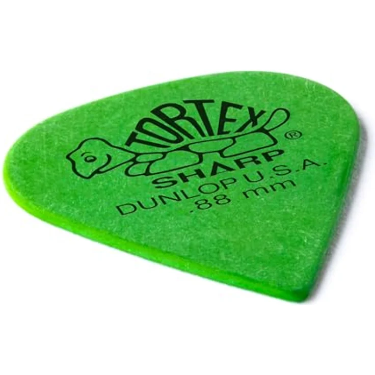 Jim Dunlop Plektrum Tortex Sharp 0,88mm, 12er Pack, hochdichtes Material, minimaler Verschleiß, hergestellt in den USA – Bild 2