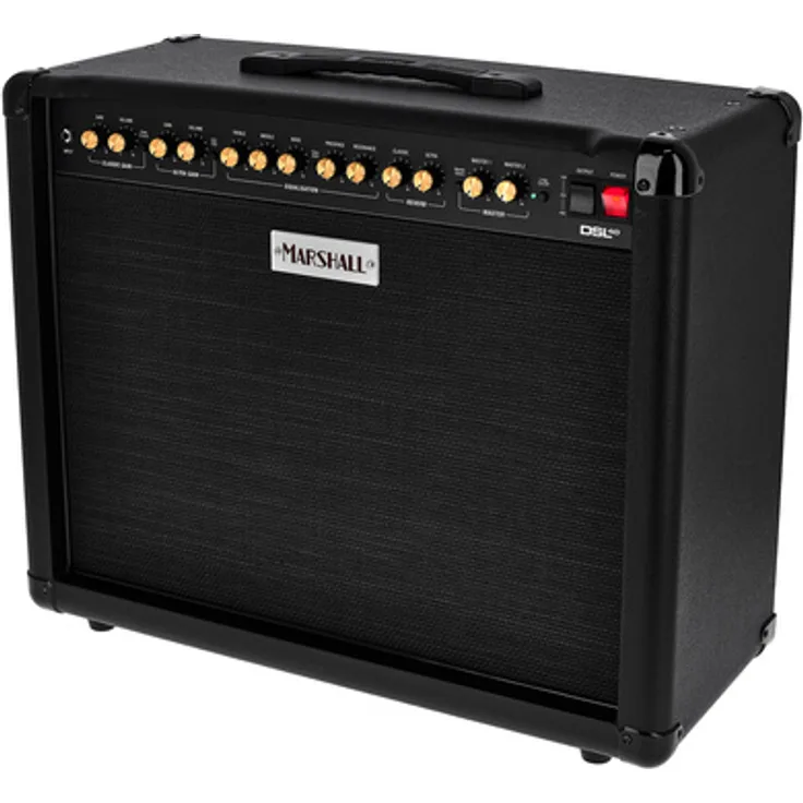 Marshall 70th DSL40CR BLK, Vollröhren Combo E-Gitarre mit 40 Watt, 12" Celestion V Type Lautsprecher, 2 Kanäle, Limited Edition