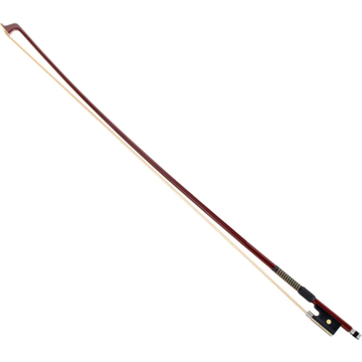 P&H Violin Bow Fiberglass 3/4 BR, Schüler-Geigenbogen mit echtem Rosshaarbezug, braun