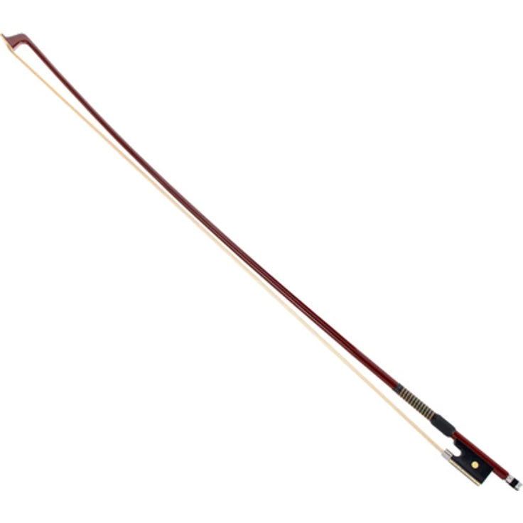 P&H Violin Bow Fiberglass 3/4 BR, Schüler-Geigenbogen mit echtem Rosshaarbezug, braun