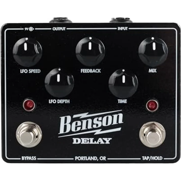 Benson Delay, Effektpedal für E-Gitarre mit PT2399-Chip, 30ms bis 1250ms Delay, Modulationsmöglichkeiten und Tap-Tempo – Bild 1