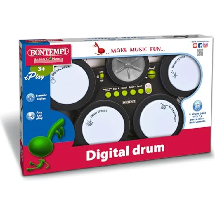 Bontempi Digital Drum, E-Drum mit vielseitigen Klängen und einfacher Bedienung – Bild 3