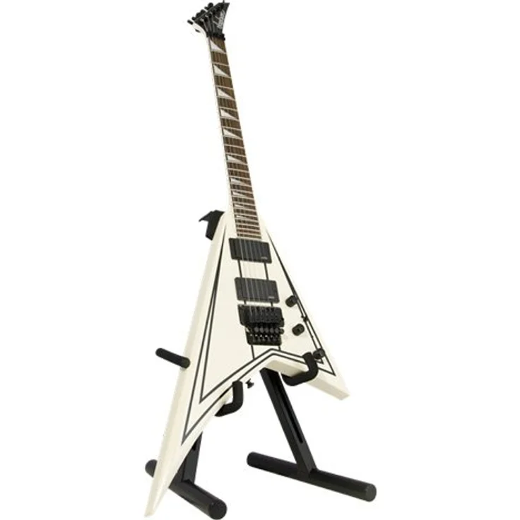 Fender Universal A-Frame Electric Guitar Stand, schwarzer Gitarrenständer mit verstellbaren gepolsterten Armen und faltbarem Design – Bild 5