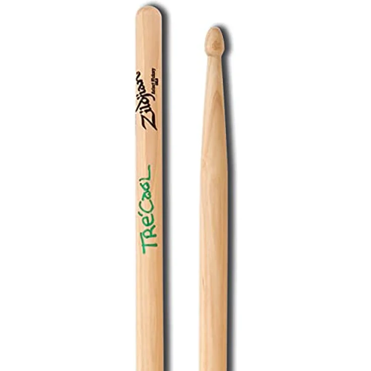 ZILDJIAN Tre Cool Artist Series Drumsticks, 16–1/5 cm lang, 1,6 cm Durchmesser, große Eichel Tipp, 2B Abmessungen für leistungsstarkes Rock Drumming – Bild 3