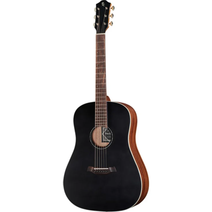 Baton Rouge X11S/SD-BT, Westerngitarre Slope Shoulder Dreadnought, Massive Fichtendecke, Mahagoni-Korpus, Okoume-Hals, Schwarz Satin/Natur Satin