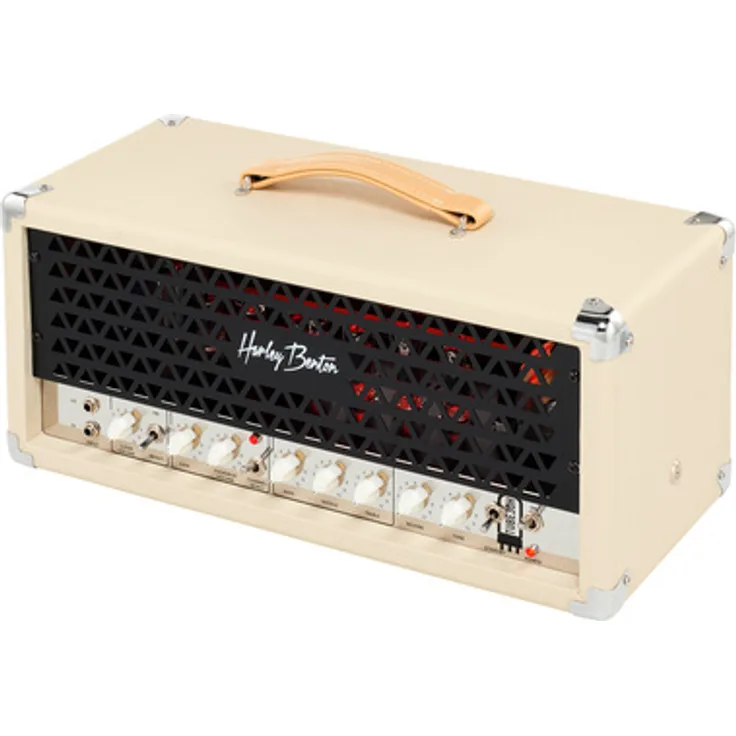 Harley Benton TUBE30 Head, 30 Watt Class-AB Röhrenverstärker mit 2 Kanälen und Reverb