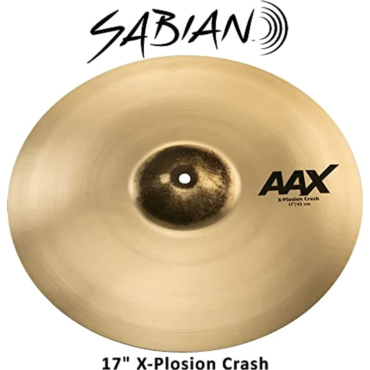 Sabian 17" AAX AAXplosion Crash, brillantes Schlagzeugbecken mit klarem, definiertem Sound und großem Dynamikbereich – Bild 2