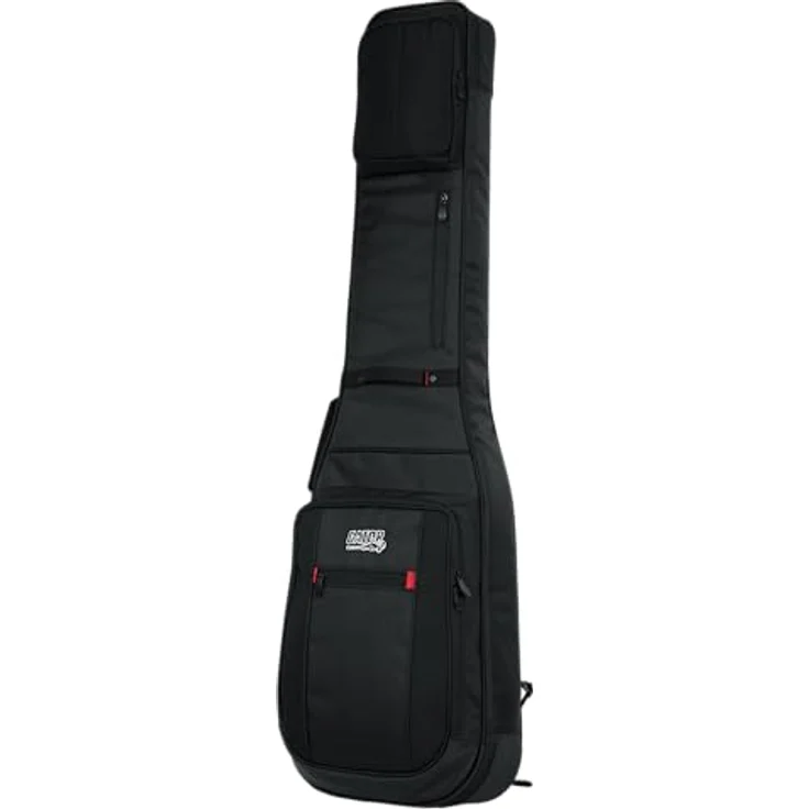 Gator G-PG Bass Guitar Bag, professionelles E-Bass Gigbag mit Micro-Fleece Interior, abnehmbaren Rucksacktrageriemen, in schwarz – Bild 2