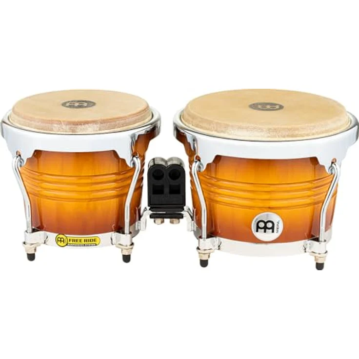 Meinl FWB200GAB Bongoset, Freeride Serie, 6 3/4" + 8", aus Rubber Wood, Farbe Gold Amber Sunburst – Bild 2
