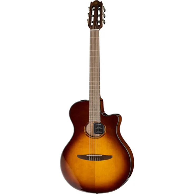 Yamaha NTX1BS Brown Sunburst, Akustisch-Elektrische Konzertgitarre mit massiver Sitka Fichte Decke und Cutaway