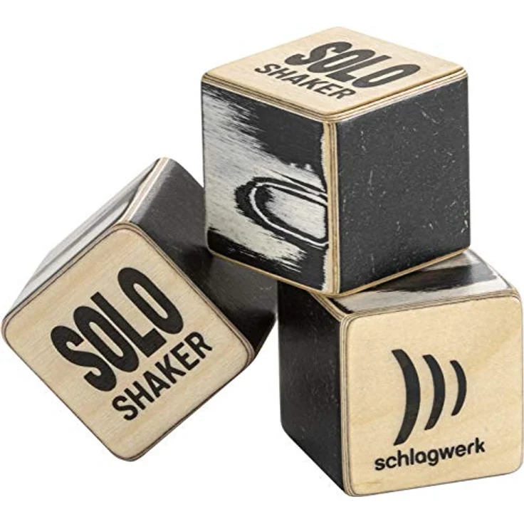 Schlagwerk SK20 Solo Shaker, Natur - Black Eyes-Furnier, Einkammer-System, 4,5 x 4,5 x 4,5 cm – Bild 2