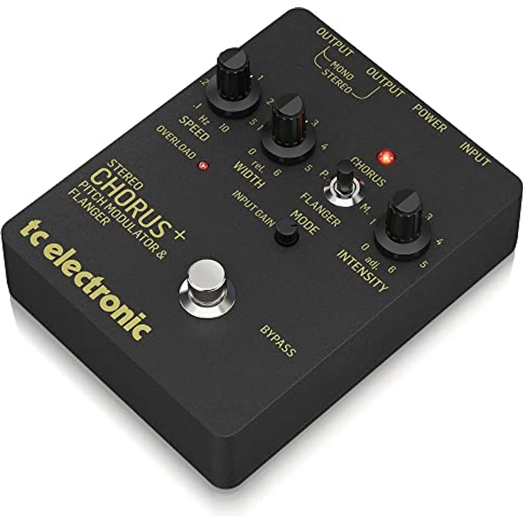tc electronic SCF Gold Chorus/Flanger, vollanaloges Effektpedal für E-Gitarre mit Chorus, Flanger & Pitch Modulation, 3 Regler, kompakt und leicht – Bild 3