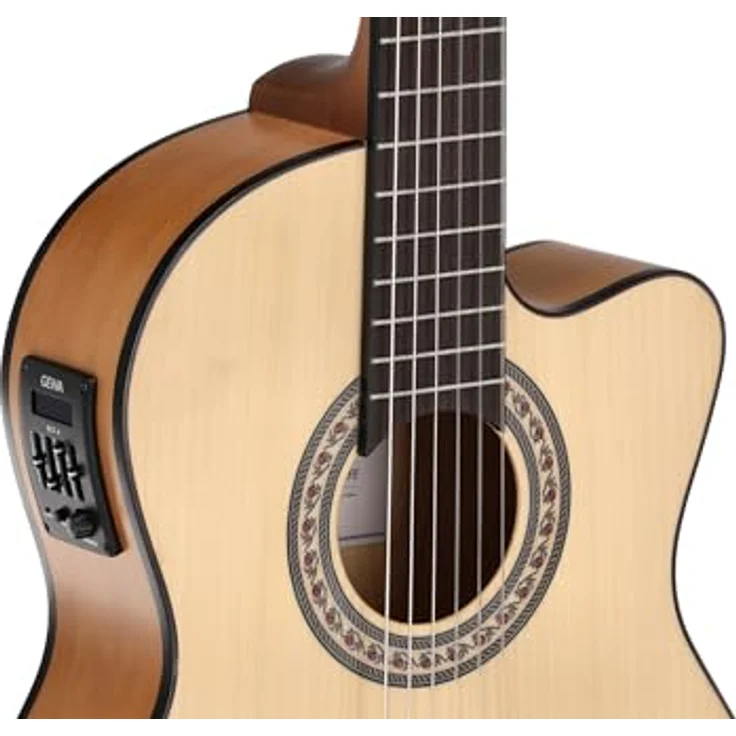 Caballero by Manuel Rodriguez Principio CA-PM FE, Konzertgitarre mit Cutaway und Tonabnehmer, Natur, 4/4 Größe, Massive Fichtendecke, Ovangkol-Griffbrett, GEWA ETC-4 Preamp – Bild 3