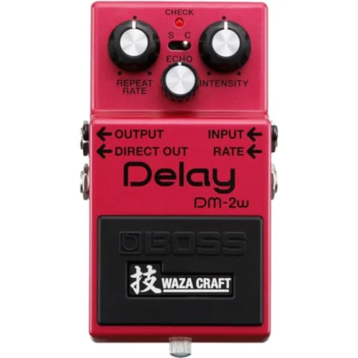 Boss DM-2W Delay, Waza Craft Delay-Pedal mit analoger Schaltung, Standard- und Custommode, max. 800 ms Delayzeit – Bild 2