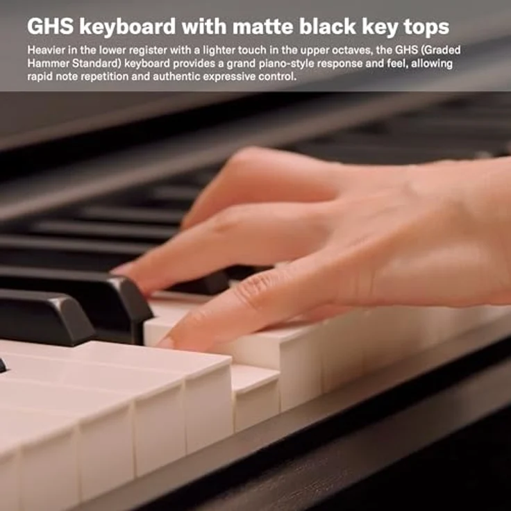 Yamaha YDP-S35 WH Arius, Digital Piano mit 88 gewichteten Tasten, 10 Sounds inkl. CFX, 192-stimmig polyphon, weiß – Bild 4