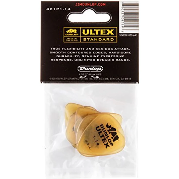 Dunlop Ultex 421, Plektren 1,14 mm, 6er Pack für Standardspieler – Bild 3
