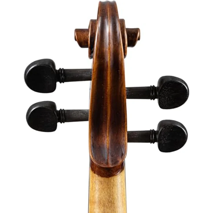 Stentor SR1864 Verona Violine 4/4, handgearbeitet mit massiver Fichtendecke, geflammten Ahornzargen und -boden, Ebenholzgriffbrett, inkl. Holzbogen und "De Luxe" Koffer – Bild 7