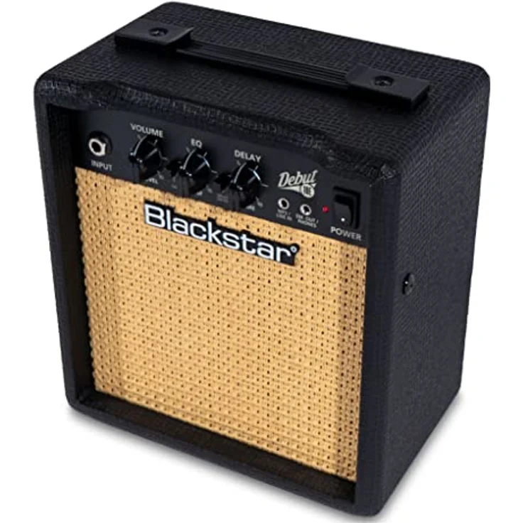 Blackstar Debut 10E E-Gitarrenverstärker, 10 Watt, mit Verzögerungseffekt, Kopfhörereingang und MP3-Wiedergabe, schwarz – Bild 3