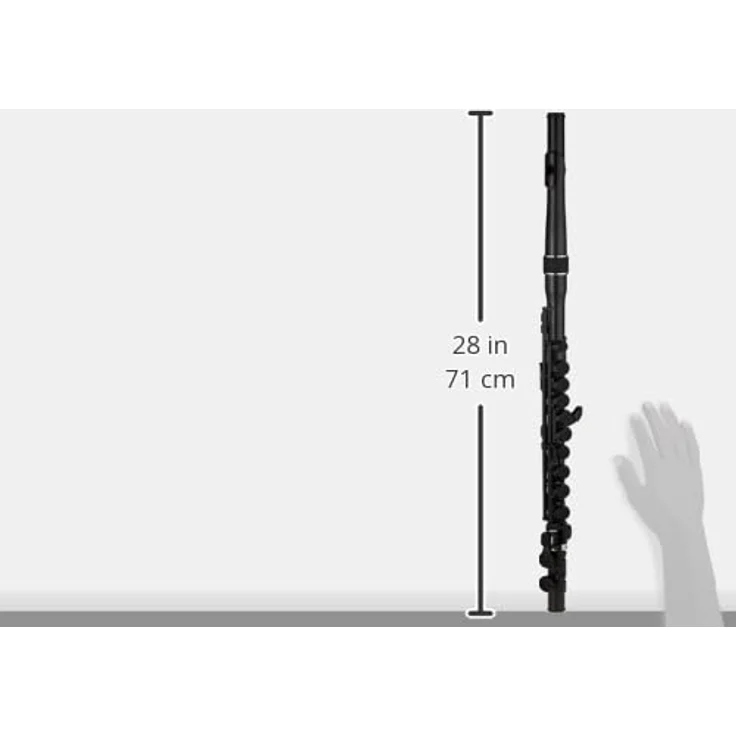 Nuvo Student Flute 2.0 Silver, Querflöte in C mit leichtem Polymer-Korpus, einstellbarer Mechanik und 100% Wasserfest – Bild 2