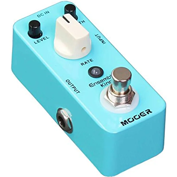 Mooer Ensemble King, E-Gitarren-Chorus Effektgerät mit Rate-, Level- und Depth-Reglern, True Bypass, 9V DC, kompakte Bauweise