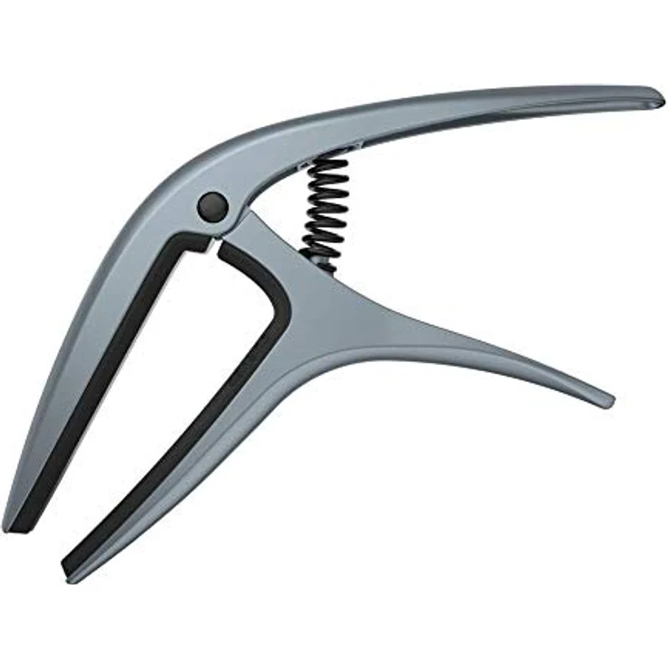 Ernie Ball Axis 2-in-1 wendbarer Kapodaster für Akustik- und E-Gitarre, summfreier Klemmdruck, leichte Aluminiumkonstruktion, Blaustahl – Bild 1