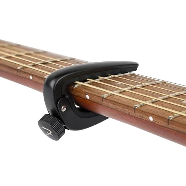 Fender Player Capo Acoustic/Electric, Kapodaster für akustische und elektrische Gitarren, schwarz, mit präziser Intonation und stimmstabilem Sitz – Bild 3