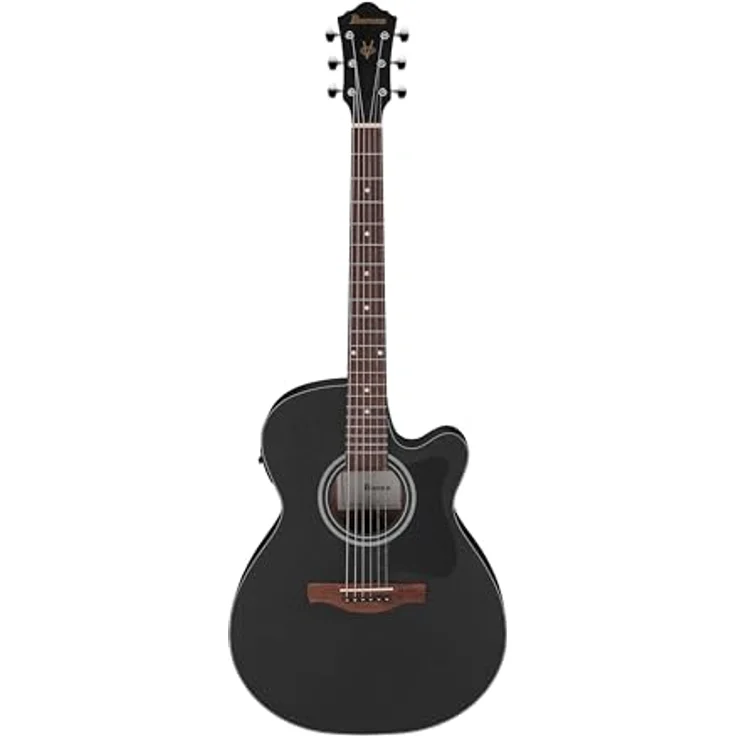 Ibanez VC44CE-WK, Grand Concert Westerngitarre mit Cutaway, Wettergeschwärz, Ibanez Tonabnehmer und AEQ-2T Preamp – Bild 2