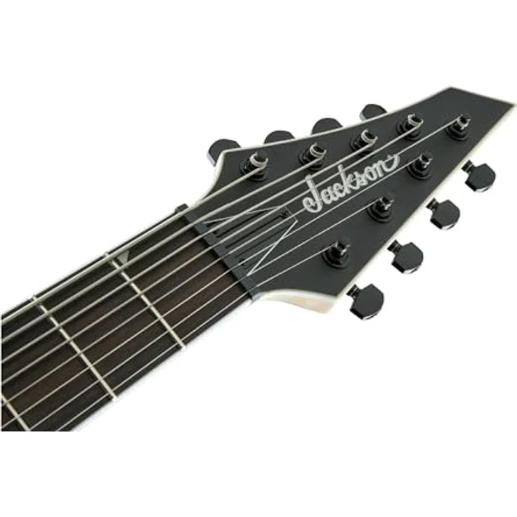 Jackson JS32-8 Dinky DKA, 8-saitige E-Gitarre mit Pappel Korpus, satin schwarzem Finish, 2x Humbuckern und Amaranth Griffbrett – Bild 5