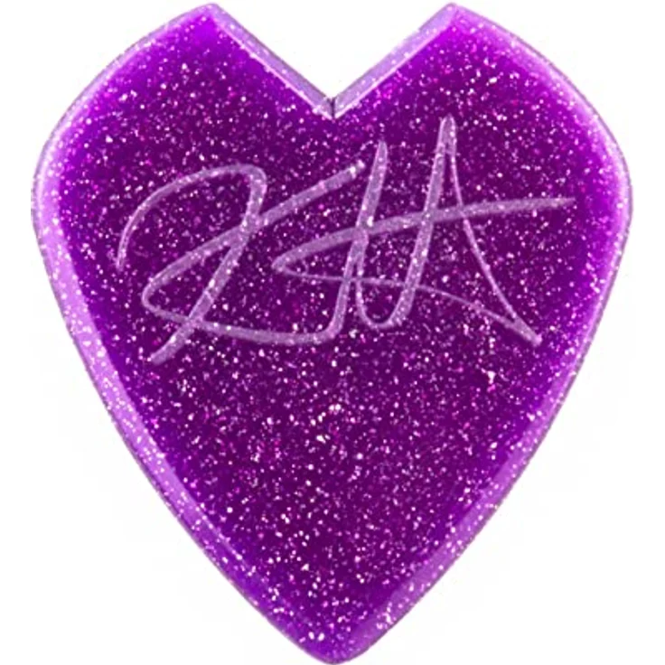 Jim Dunlop Plektrum Kirk Hammett Violet Sparkle, 6 Stück, hohe Geschwindigkeit und Präzision