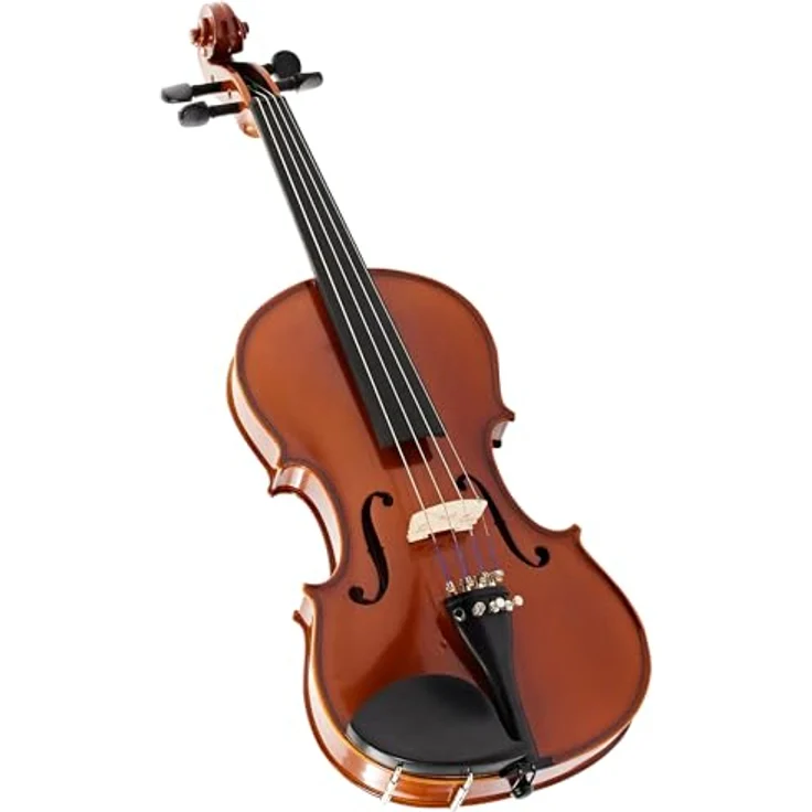Yamaha V5 SA44 Violin Set 4/4, vollmassive Violine mit massiver Fichtendecke, massiver Ahornboden, Ebenholzgriffbrett und Zubehör im Koffer – Bild 2