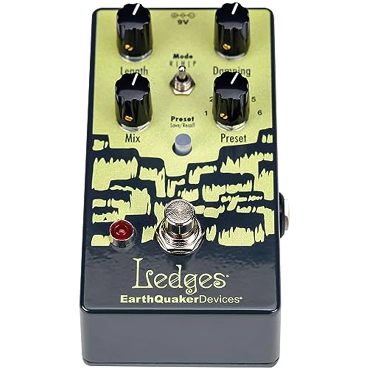 EarthQuaker Devices Ledges Reverberation Machine, Tri-Dimensional Reverb Effektpedal mit 3 Modi, 6 Presets und Flexi-Switch-Technologie – Bild 2
