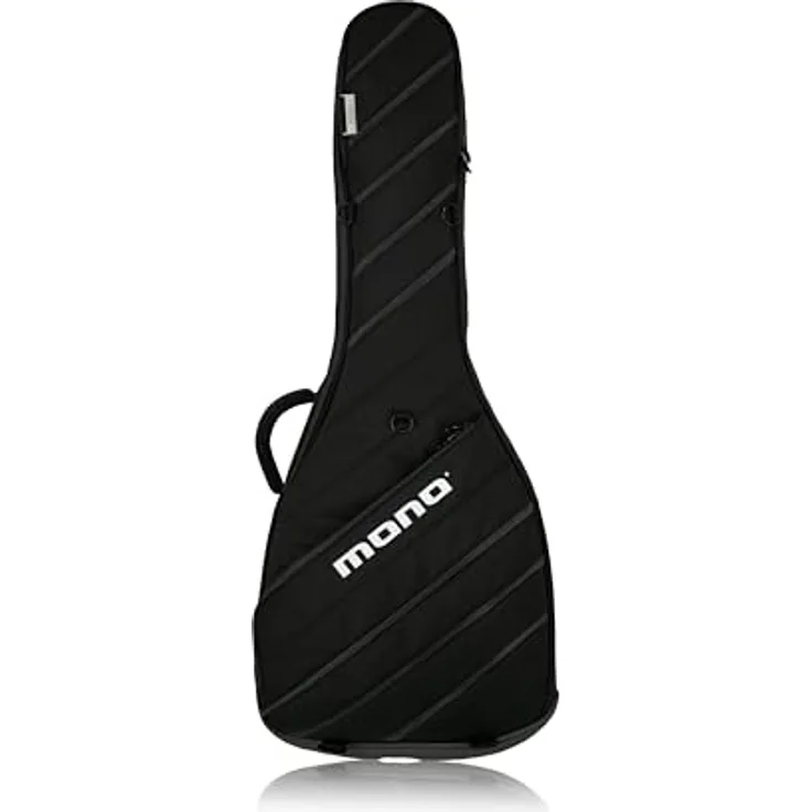 Mono Cases Vertigo Ultra Ac. Dreadnought, Gitarrentasche mit Freeride Wheel System, ergonomischem Design und wasserfestem Ballistic Nylon, schwarz