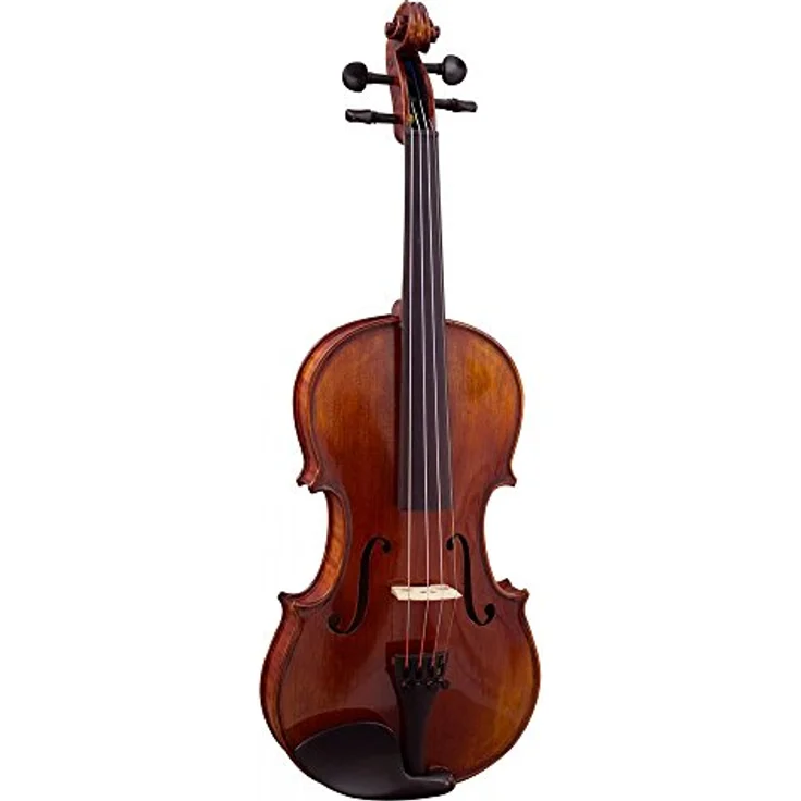 Hidersine Piacenza Violin Set 4/4, massive handgeschnitzte Fichtendecke, geflammter Ahornkorpus, inkl. stoßsicherem Koffer und achteckigem Bogen mit Ebenholzfrosch – Bild 1