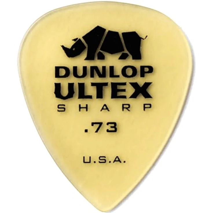 Dunlop Ultex Sharp Player Picks 0.73, Plektrum Set mit 6 Stück, Stärke 0,73mm – Bild 3