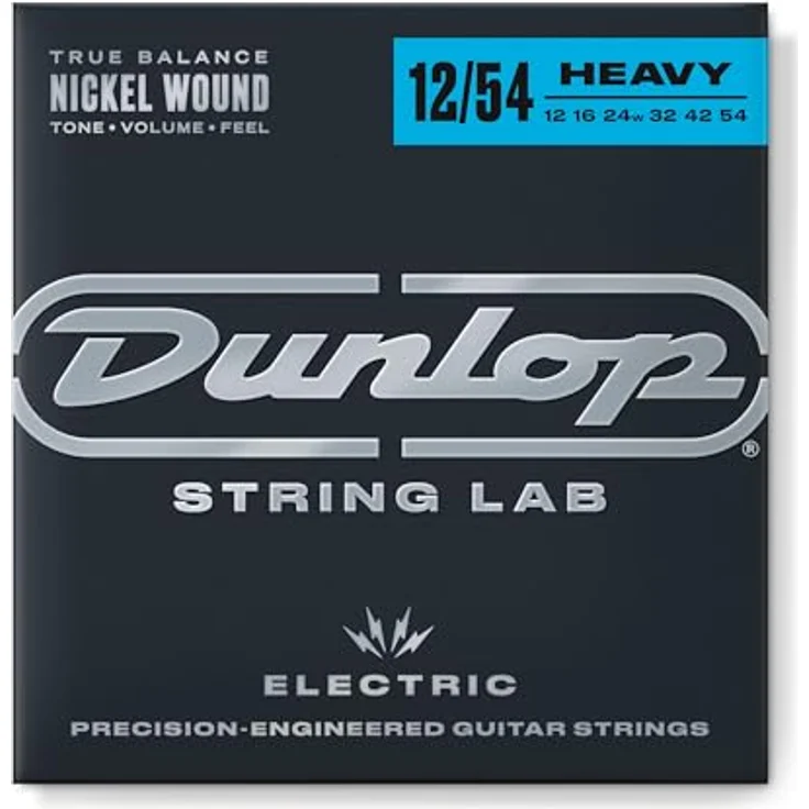 Jim Dunlop DEN1254 E-Gitarren-Saiten, Electric Nickel Performance, Heavy 12-54, 6 Saiten, Low Tension – Bild 1