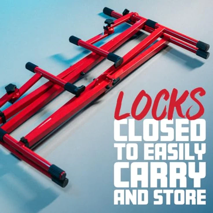 Gator Frameworks GFW-KEY-5100XRED "X" Style Keyboard Stand, Heavy-Duty 2 Tier, rot – Bild 4