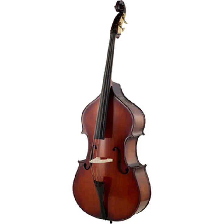 Gewa Basic Line Solid Bass 3/4, Kontrabass mit massiver Fichtendecke, dunkelbraune Handlackierung und Tiroler Mechanik