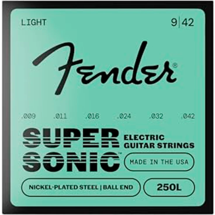 Fender Super 250 Gitarrensaiten Set, 3er Pack, Nickel-beschichteter Stahl, Ball Ends, Stärke 009/042 – Bild 2