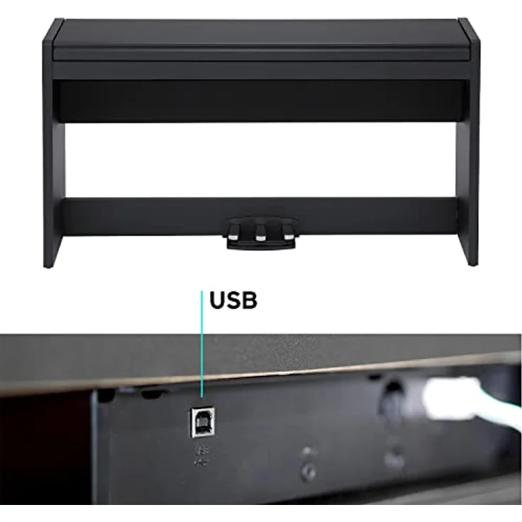 Korg LP-380U RW, Digitalpiano mit 88 Tasten RH3, 30 Sounds, USB Midi und 120-stimmiger Polyphonie, Rosenholz – Bild 9