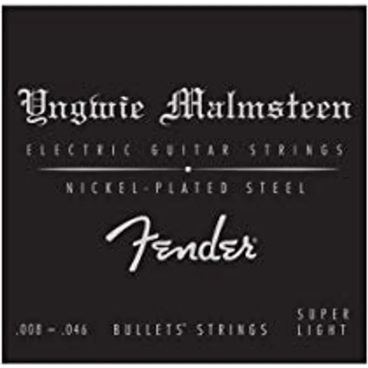Fender YJM NPS 008-046 String Set, E-Gitarrensaiten aus Nickel Plated Steel mit Bullet Ends, Stärke 008-046
