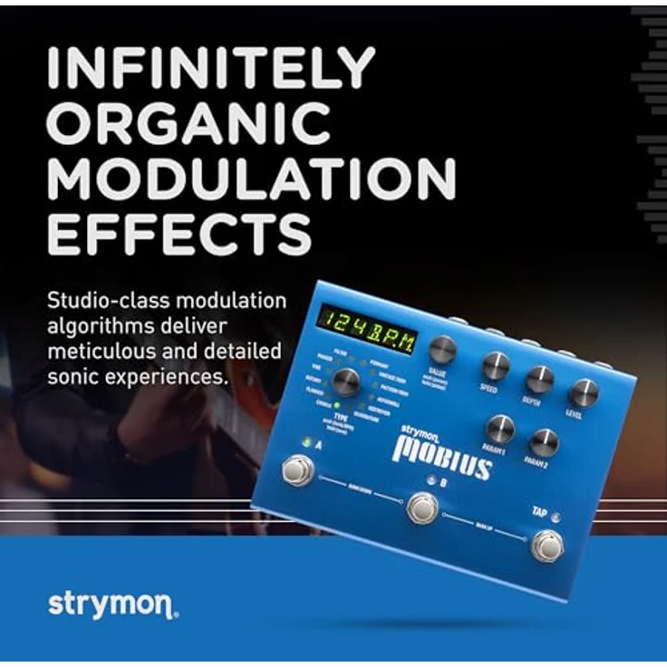 Strymon Mobius, Modulations-Effektpedal für E-Gitarre mit 12 Typen und 200 Presets, Made in USA – Bild 2