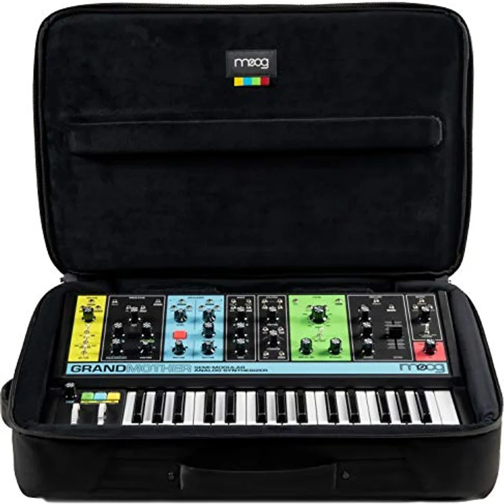 Moog Grandmother SR Series Case, Transporttasche aus wasserbeständigem 1680D Cordura mit Schaumstoffpolsterung, schwarz – Bild 6